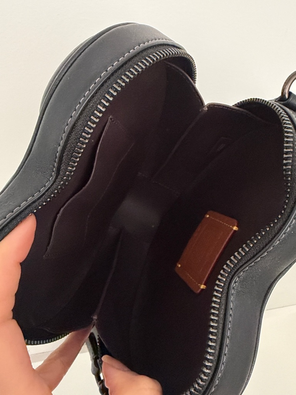 Coach Black Quilted Heart-Shaped Crossbody - Picture 4 of 5